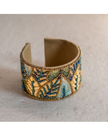 Pulsera Ajustable con Lentejuelas en Tonos Verdes | Beltop Brand