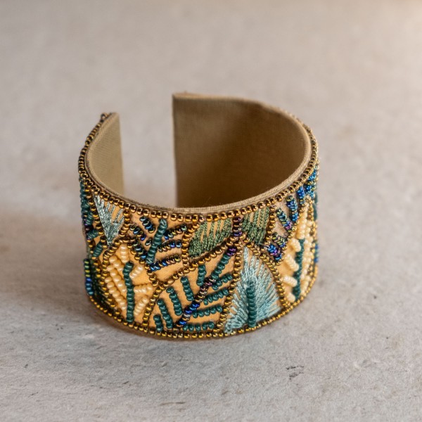 Pulsera Ajustable con Lentejuelas en Tonos Verdes | Beltop Brand