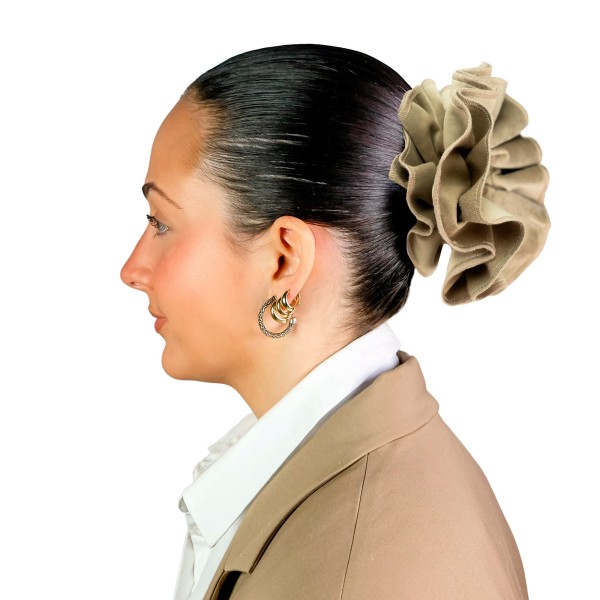 Coletero de pelo Bloom avellana arena tostado