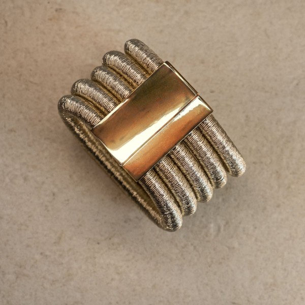 Pulsera Metálica 5 Filas Bronce | Beltop Brand