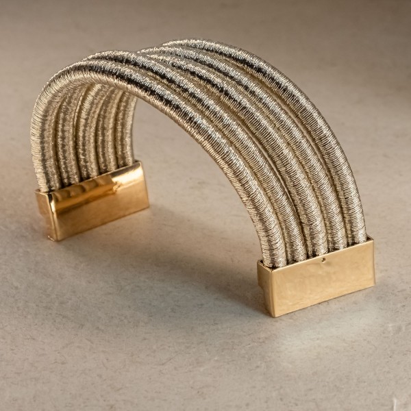 Pulsera Metálica 5 Filas Bronce | Beltop Brand