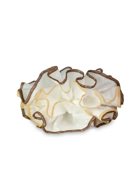 Coletero "Bloom coco y miel" Blanco con Borde Marrón | Beltop Brand 2