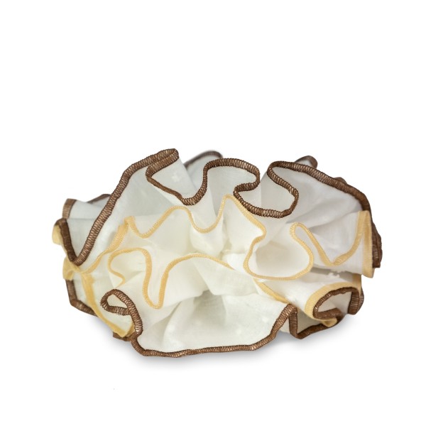 Coletero "Bloom coco y miel" Blanco con Borde Marrón | Beltop Brand