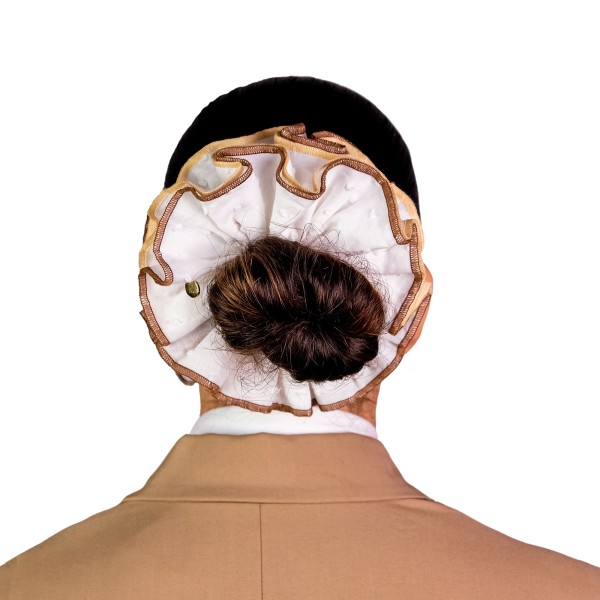 Coletero "Bloom coco y miel" Blanco con Borde Marrón | Beltop Brand