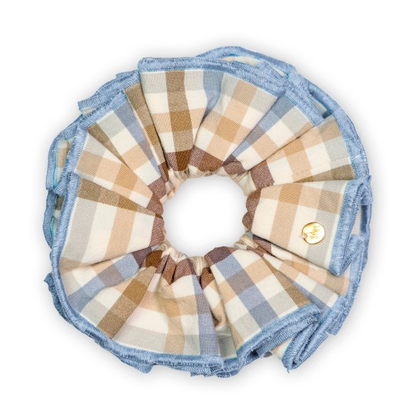 Coletero "Bloom Tutti Frutti" Tela Vichy Tierra-Azul | Beltop Brand