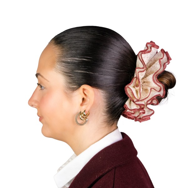 Coletero "Bloom Cereza" Beige con Ramas de Cerezo | Beltop Brand