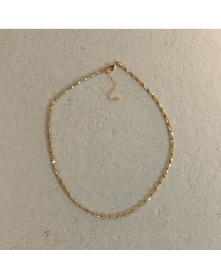 Gargantilla combinado 2 tonos Nácar-Dorado