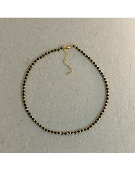 Gargantilla combinado 2 tonos Negro-Dorado