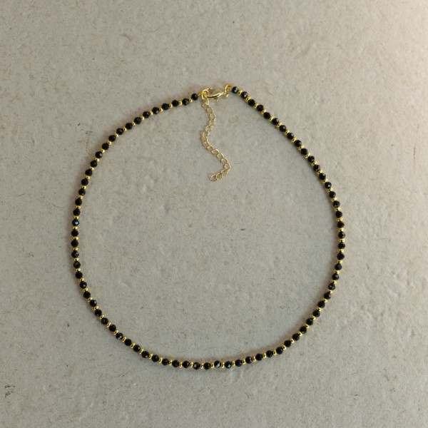 Gargantilla combinado 2 tonos Negro-Dorado