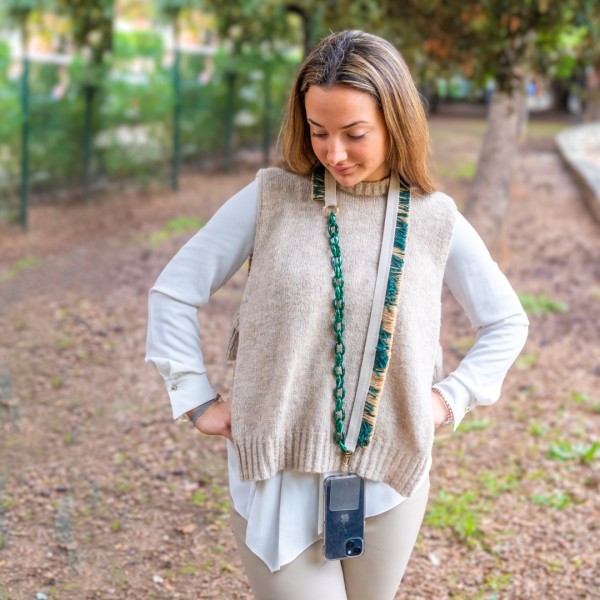 Cuelga-móviles de Tela y Cadena: El Detalle Perfecto para Tu Móvil | Beltop