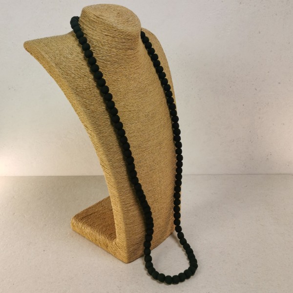 Collar de bolas negro personalizable con tu inicial | Beltop Brand