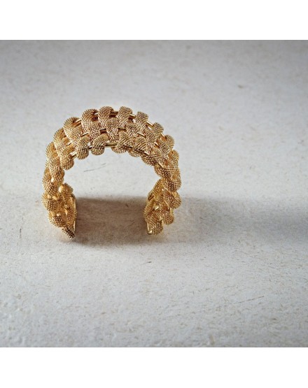 Pulsera malla trenzada dorada | Beltop