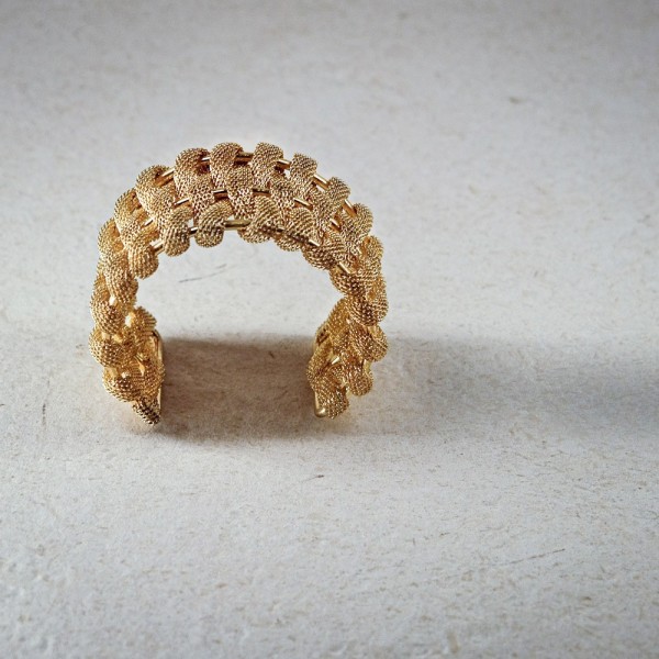 Pulsera malla trenzada dorada | Beltop