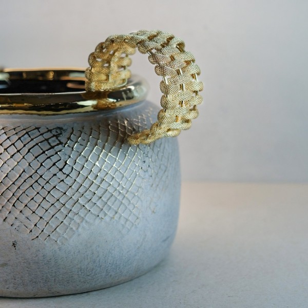 Pulsera malla trenzada dorada | Beltop