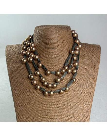 Collar largo tejido verde | Beltop