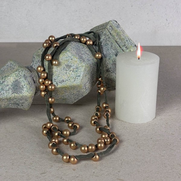 Collar largo tejido verde | Beltop