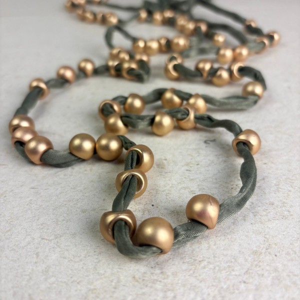 Collar largo tejido verde | Beltop