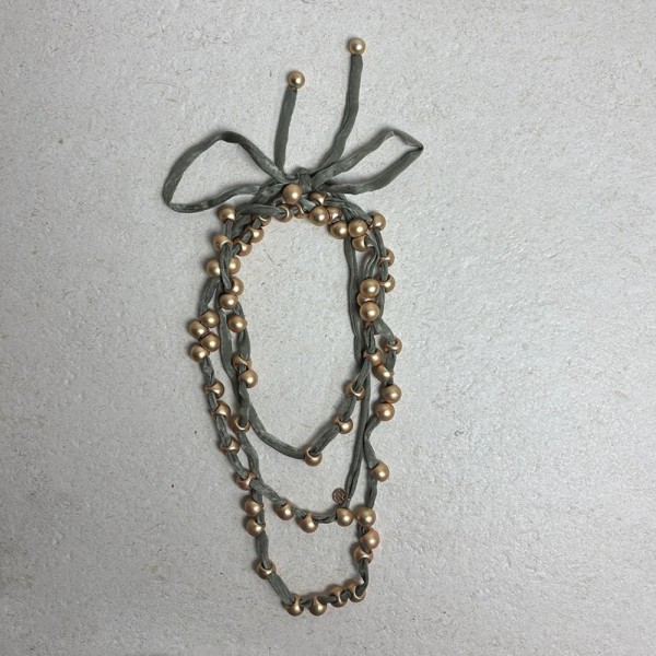 Collar largo tejido verde | Beltop