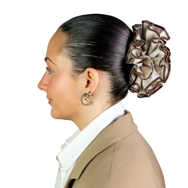 Coletero "Bloom chocolate" beige y marrón | Beltop Brand